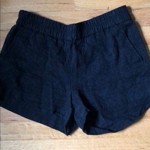 Black J. Crew floral/lace shorts!